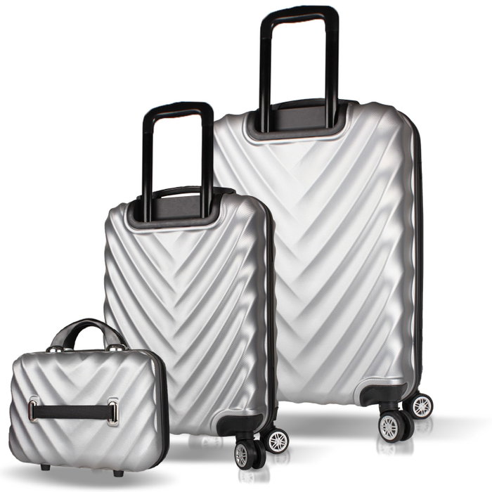 Zoozie Bags Juego de Maletas de 3 Piezas Gris